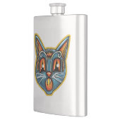 Falln Scaredy Cat Vintage Halloween Flachmann (Links)