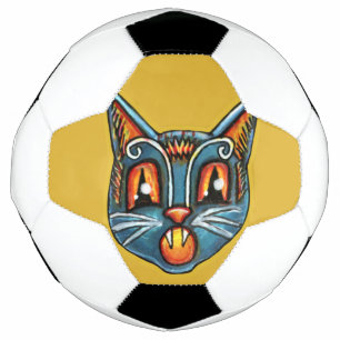 Falln Scaredy Cat Vintage Halloween Fußball