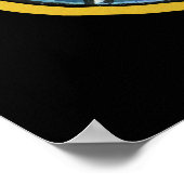 Falln Scaredy Cat Vintage Halloween Poster (Ecke)