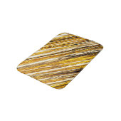 Falln schimmernder Goldfoil Badematte (Schrägansicht)