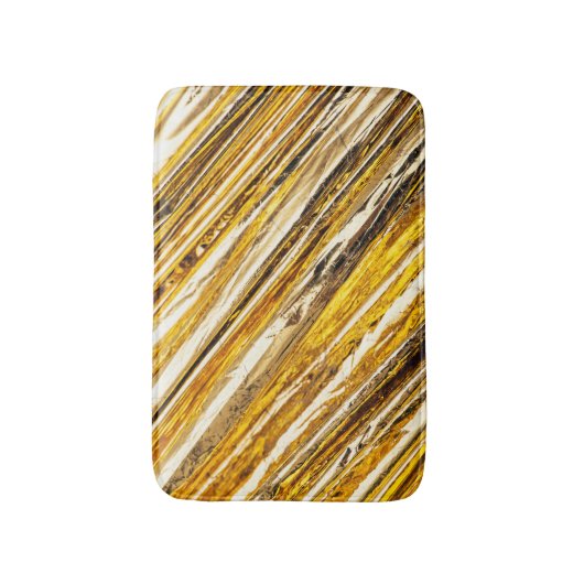Falln schimmernder Goldfoil Badematte (Vorderseite Vertikal)