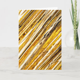 Falln schimmernder Goldfoil Feiertagskarte