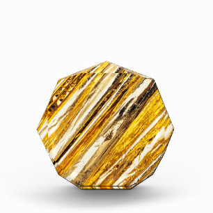 Falln schimmernder Goldfoil Fotoblock