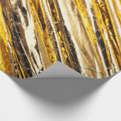 Falln schimmernder Goldfoil Geschenkpapier (Ecke)