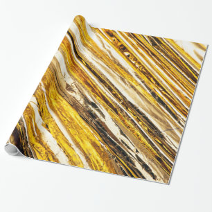 Falln schimmernder Goldfoil Geschenkpapier