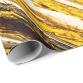 Falln schimmernder Goldfoil Geschenkpapier (Rolleneckpunkt)