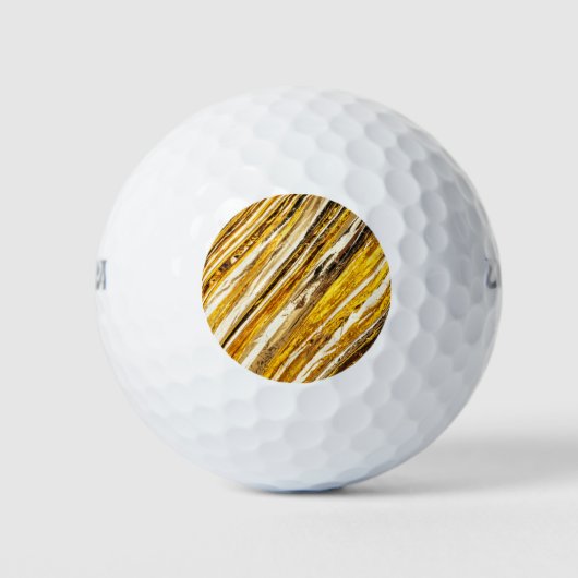 Falln schimmernder Goldfoil Golfball (Vorderseite)