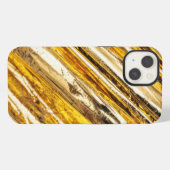 Falln schimmernder Goldfoil iPhone Hülle (Rückseite (Horizontal))
