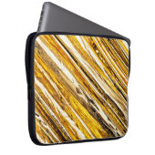 Falln schimmernder Goldfoil Laptopschutzhülle (Vorne Rechts)