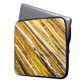 Falln schimmernder Goldfoil Laptopschutzhülle (Vorderseite Links)