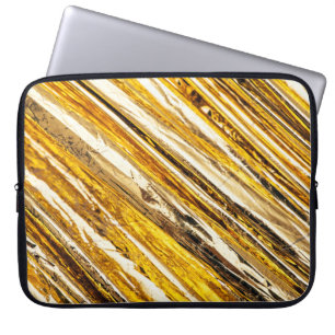 Falln schimmernder Goldfoil Laptopschutzhülle