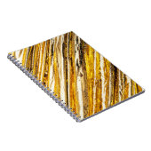 Falln schimmernder Goldfoil Notizblock (Rechte Seite)