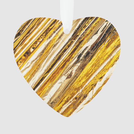 Falln schimmernder Goldfoil Ornament (Vorderseite)