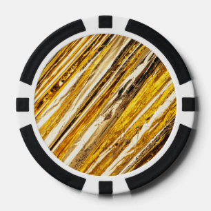 Falln schimmernder Goldfoil Pokerchips