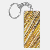 Falln schimmernder Goldfoil Schlüsselanhänger (Vorderseite links)