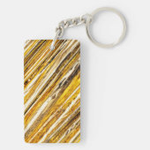Falln schimmernder Goldfoil Schlüsselanhänger (Rückseite)