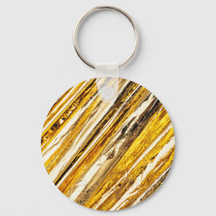 Falln schimmernder Goldfoil Schlüsselanhänger