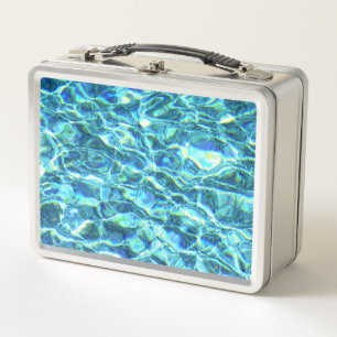 Falln schimmerndes Wasser Metall Lunch Box