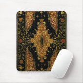 Falln Schwarz und Gold Blumenmuster Mousepad (Mit Mouse)