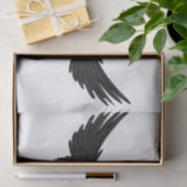 Falln schwarze Engels-Flügel Seidenpapier (Geschenk)