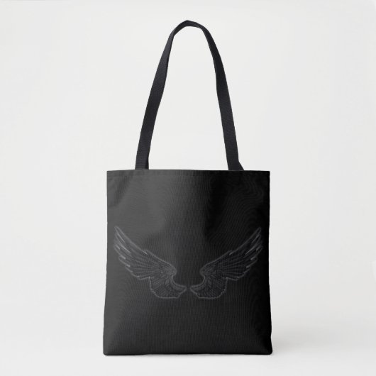 Falln schwarze Engels-Flügel Tasche (Vorderseite)