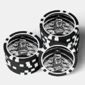 Falln sie wartet auf Hoch Pokerchips (Stapel)