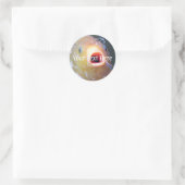 Falln Singing Ghost Koi Runder Aufkleber (Tasche)