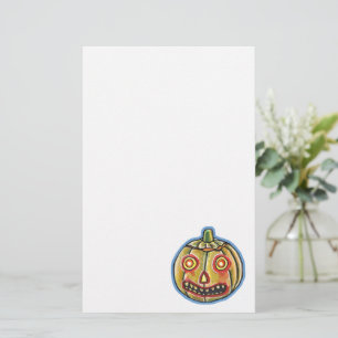 Falln Spooky Pumpkin Vintage Halloween Briefpapier