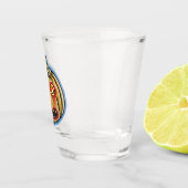 Falln Spooky Pumpkin Vintage Halloween Schnapsglas (Rechts)