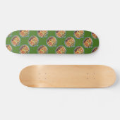 Falln Spooky Pumpkin Vintage Halloween Skateboard (Horizontal)