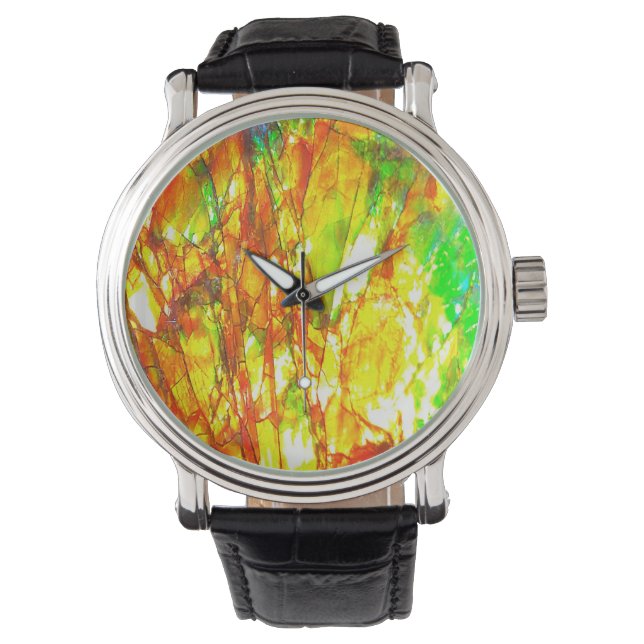 Falln Sunset Ammolite Armbanduhr (Vorderseite)