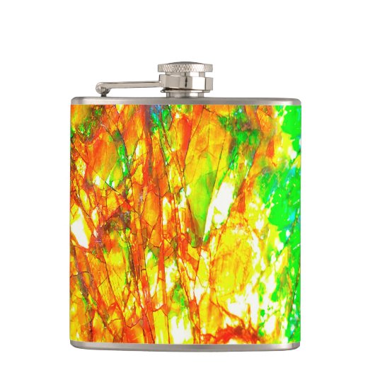 Falln Sunset Ammolite Flachmann (Vorderseite)