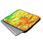 Falln Sunset Ammolite Laptopschutzhülle (Vorne Knopf)