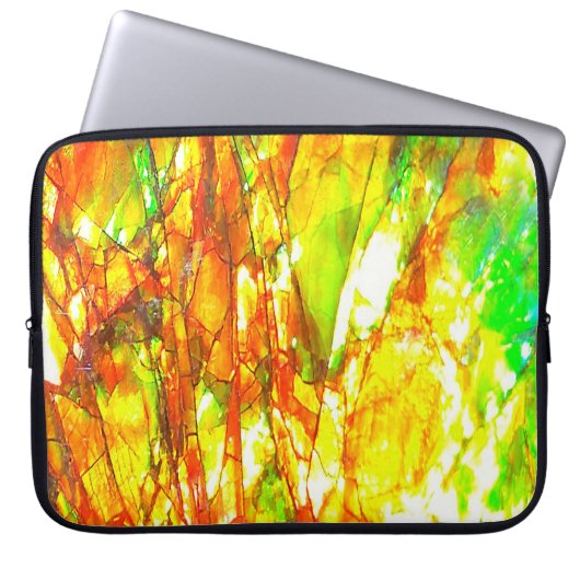 Falln Sunset Ammolite Laptopschutzhülle (Vorderseite)