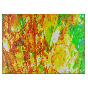 Falln Sunset Ammolite Schneidebrett