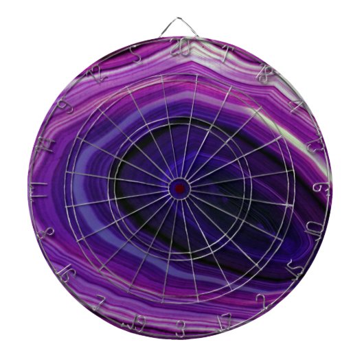 Falln Swirled Purple Geode Dartscheibe (vorne)