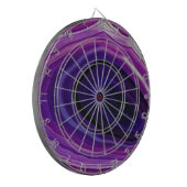 Falln Swirled Purple Geode Dartscheibe (Vorderseite Links)