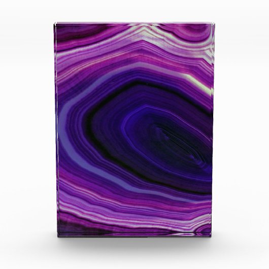 Falln Swirled Purple Geode Fotoblock (Vorderseite)