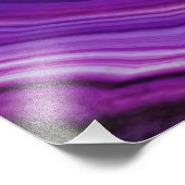 Falln Swirled Purple Geode Fotodruck (Ecke)