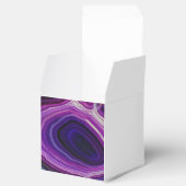 Falln Swirled Purple Geode Geschenkschachtel (Geöffnet)