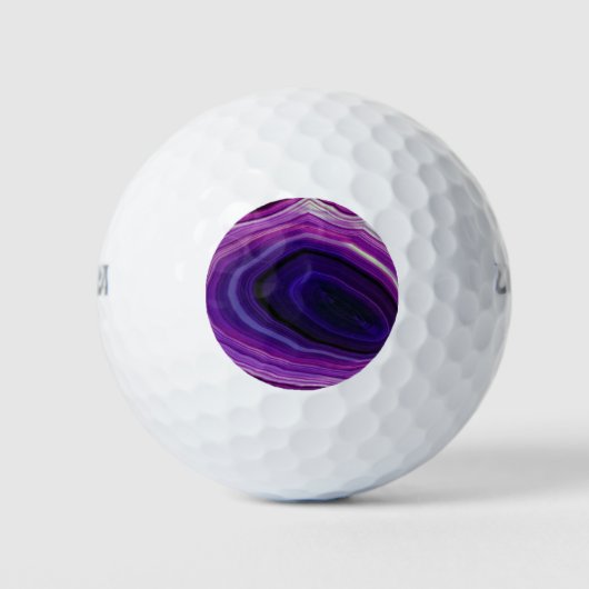 Falln Swirled Purple Geode Golfball (Vorderseite)
