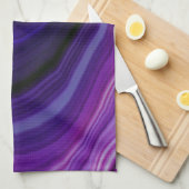 Falln Swirled Purple Geode Küchentuch (Viertel Falte)