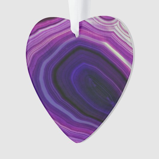 Falln Swirled Purple Geode Ornament (Vorderseite)