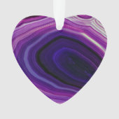 Falln Swirled Purple Geode Ornament (Vorderseite)