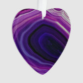 Falln Swirled Purple Geode Ornament (Vorderseite)