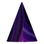 Falln Swirled Purple Geode Partyhütchen (Rückseite)