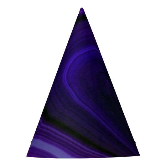 Falln Swirled Purple Geode Partyhütchen (Vorderseite)