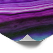 Falln Swirled Purple Geode Poster (Ecke)