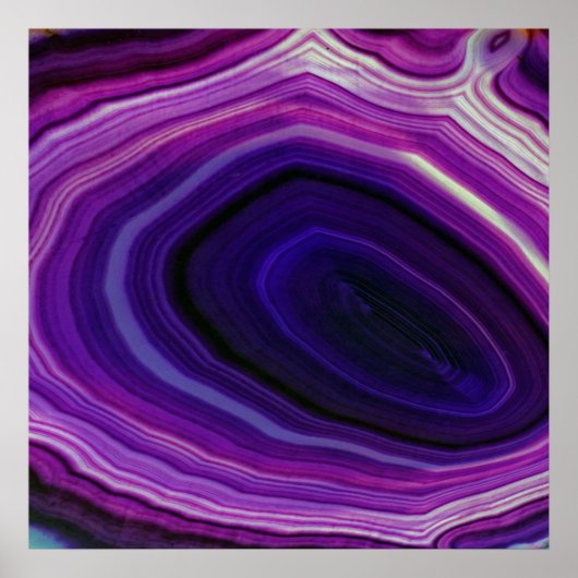 Falln Swirled Purple Geode Poster (Vorne)