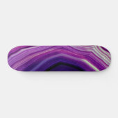 Falln Swirled Purple Geode Skateboard (Horizontal)